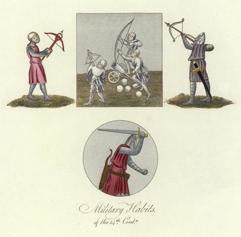 Abiti militari del XIV secolo da English School