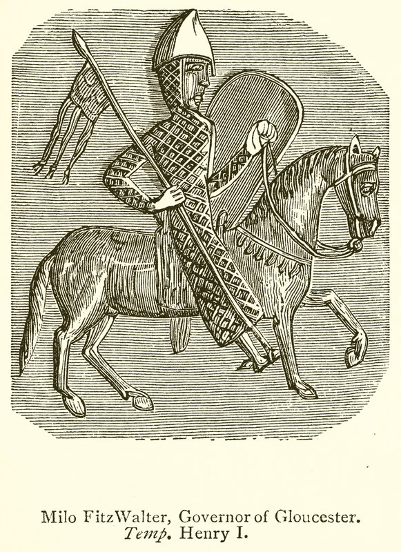 Milo FitzWalter, Governatore di Gloucester. Temp. Enrico I da English School
