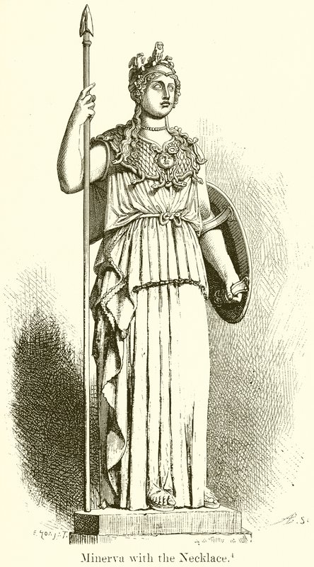 Minerva con la Collana da English School