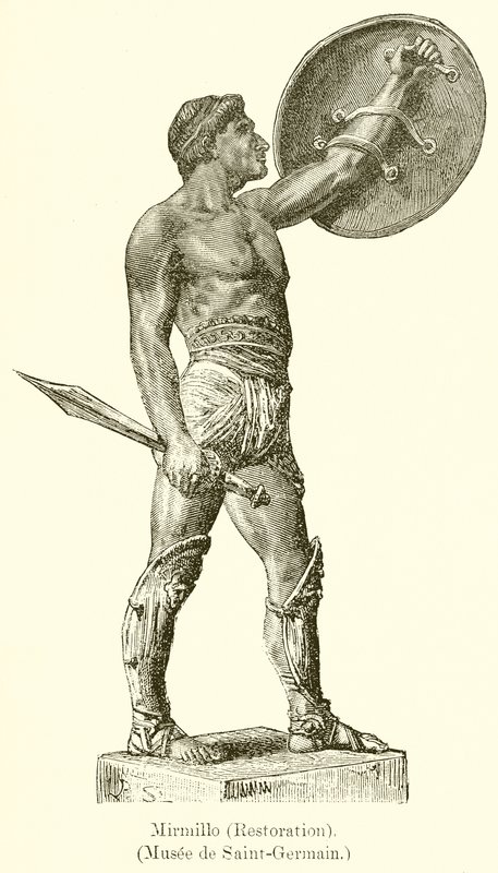 Mirmillo (Restaurato). (Museo di Saint-Germain) da English School