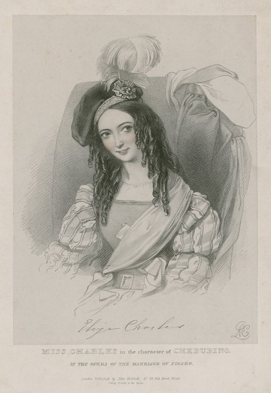 Miss Charles nel ruolo di Cherubino nell