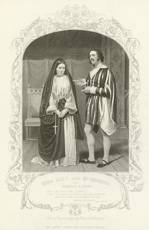 Miss Glyn e Mr Hoskins come Isabella e Lucio, Misura per misura da English School