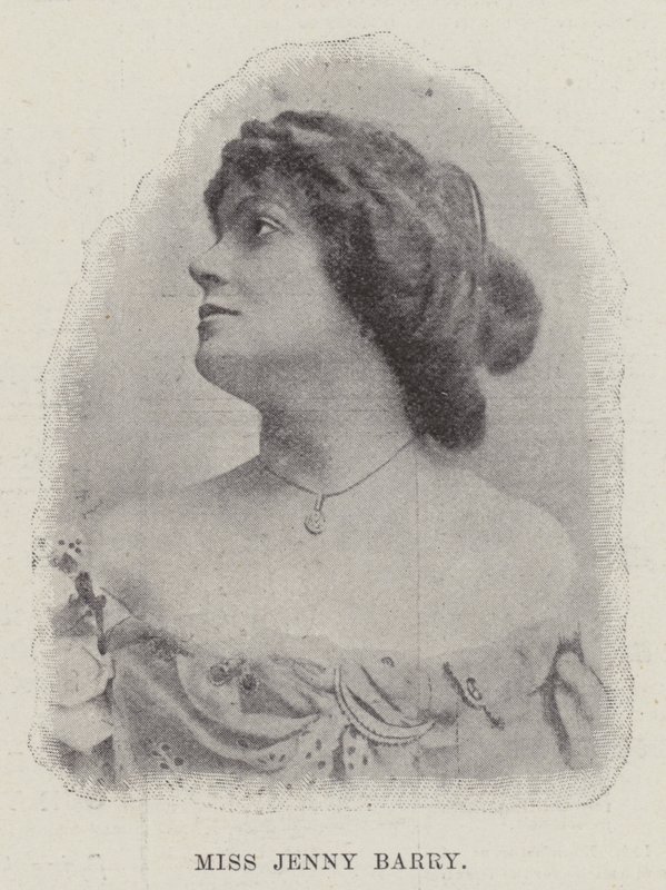 Miss Jenny Barry (incisione) da English School