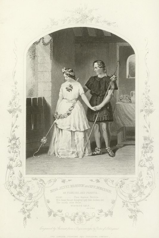 Miss Jenny Marston e Mr F Robinson come Florizel e Perdita, Il racconto d