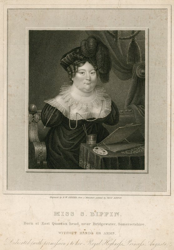 Miss Sarah Biffin, artista da English School