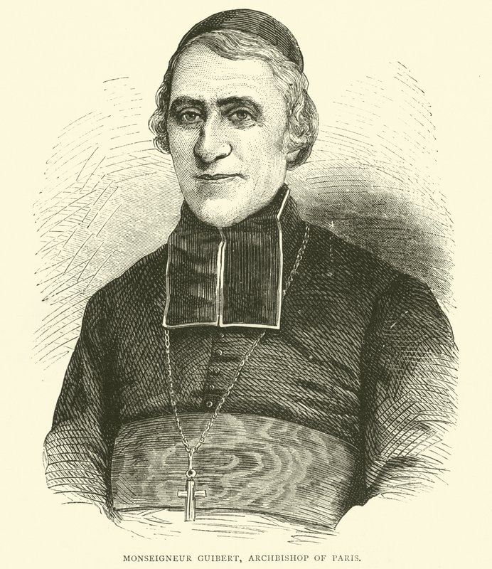 Monsignor Guibert, Arcivescovo di Parigi, maggio 1871 da English School