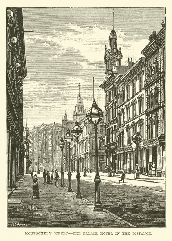 Via Montgomery, il Palace Hotel in lontananza da English School