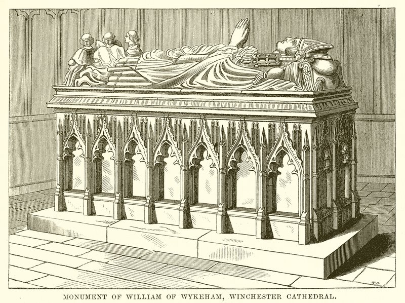 Monumento di Guglielmo di Wykeham, Cattedrale di Winchester da English School