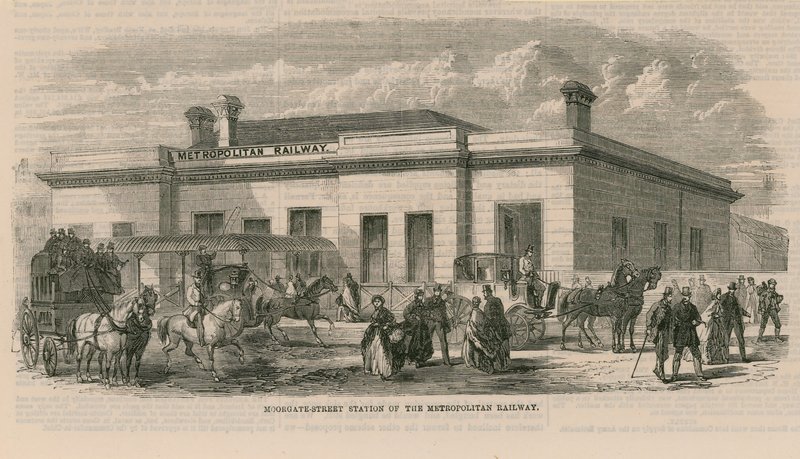 Stazione di Moorgate Street della Metropolitana da English School