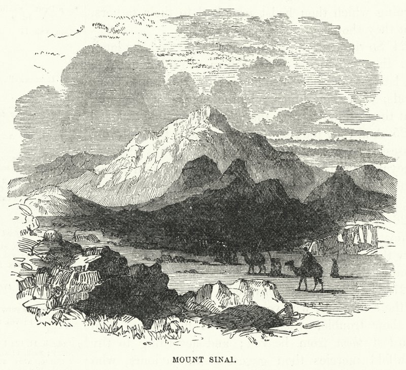 Monte Sinai (incisione) da English School
