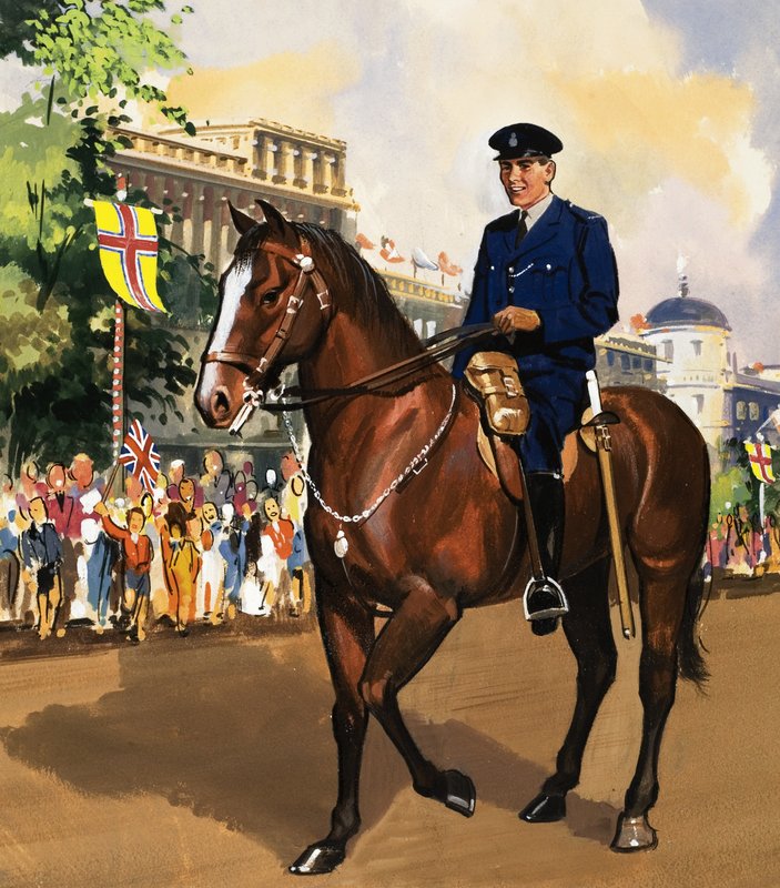 Poliziotto a cavallo da English School