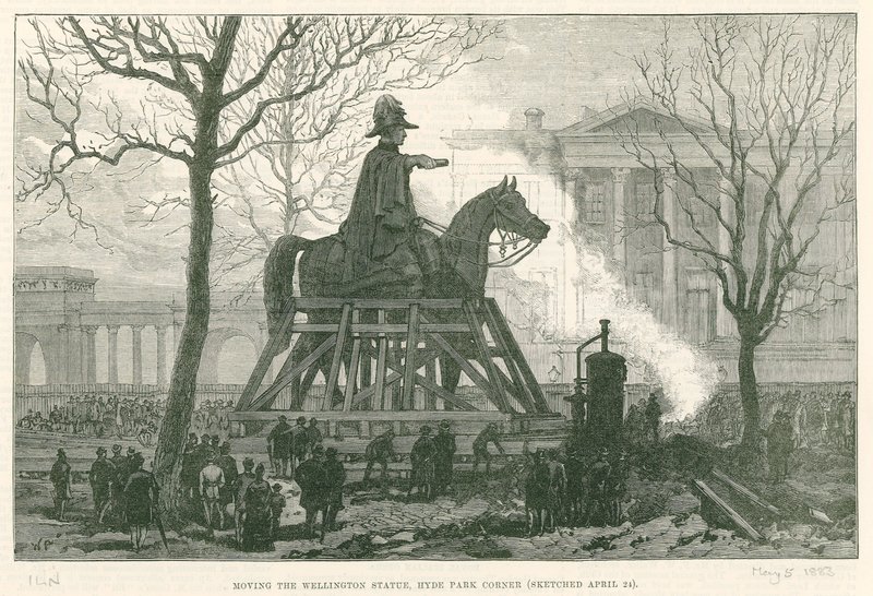 Spostamento della Statua di Wellington, Hyde Park Corner da English School