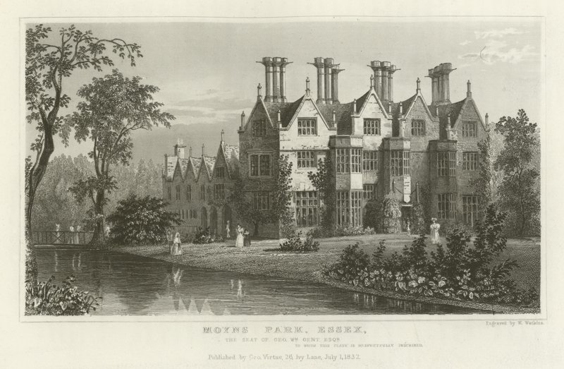 Moyns Park, Essex, la residenza di George William Gent, Esquire da English School