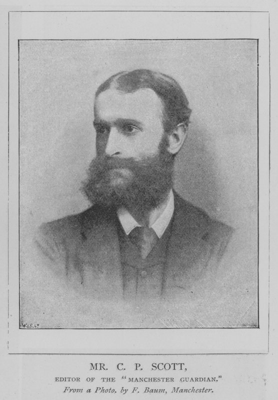 Mr C P Scott, editore del "Manchester Guardian" da English School