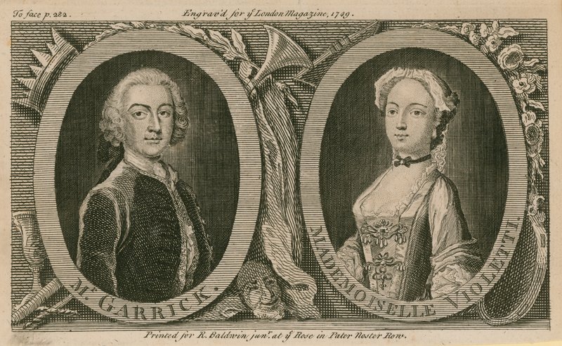 Il signor Garrick e Mademoiselle Violetti (Eva Marie Veigel) da English School