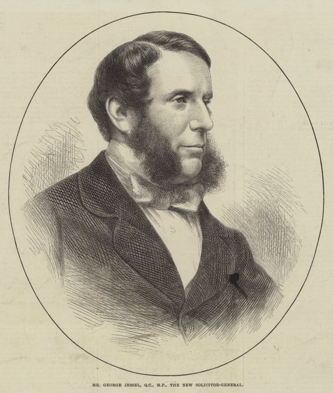 Il signor George Jessel, QC, MP, il nuovo Solicitor-General da English School