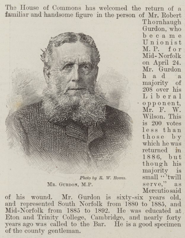 Il signor Gurdon, MP da English School