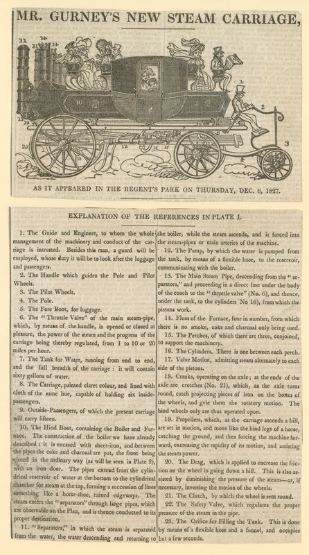 La nuova carrozza a vapore di Mr Gurney da English School