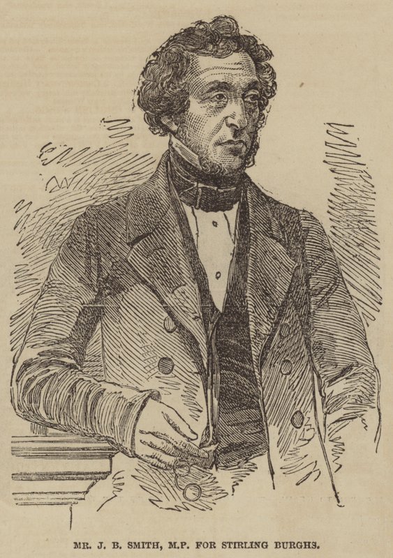 Mr J B Smith, MP per Stirling Burghs (incisione) da English School