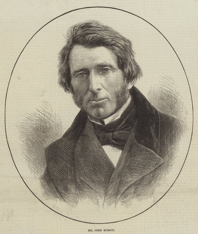 Mr John Ruskin (incisione) da English School