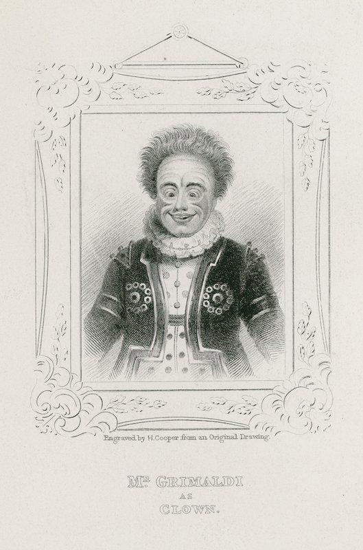 Il signor Joseph Grimaldi come Clown da English School