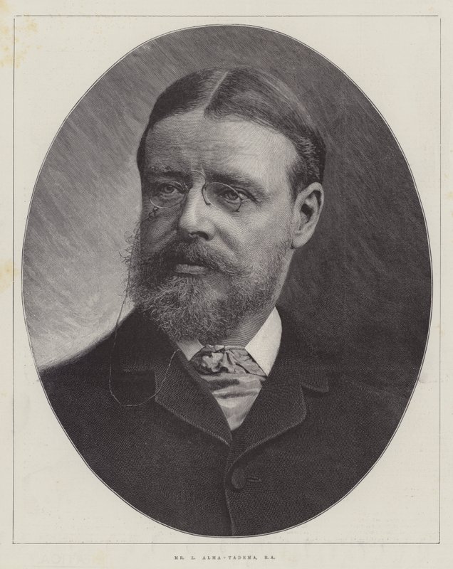 Mr L Alma-Tadema, RA (incisione) da English School