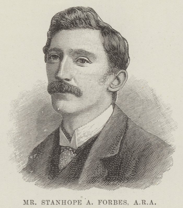 Mr Stanhope A Forbes, ARA (incisione) da English School