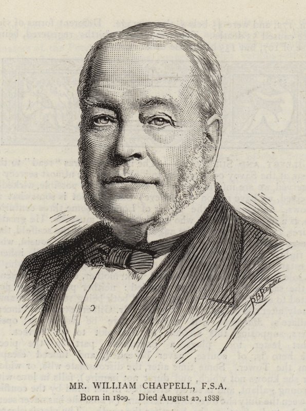 Mr William Chappell, FSA da English School