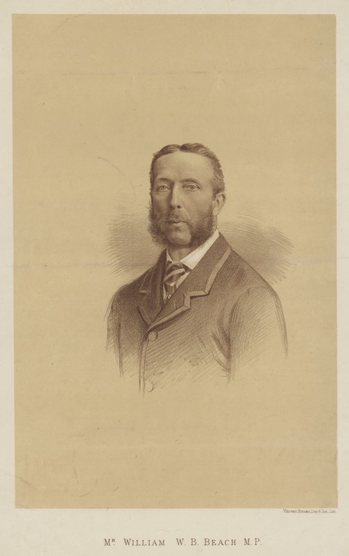 Mr William W B Beach, MP (litografia) da English School