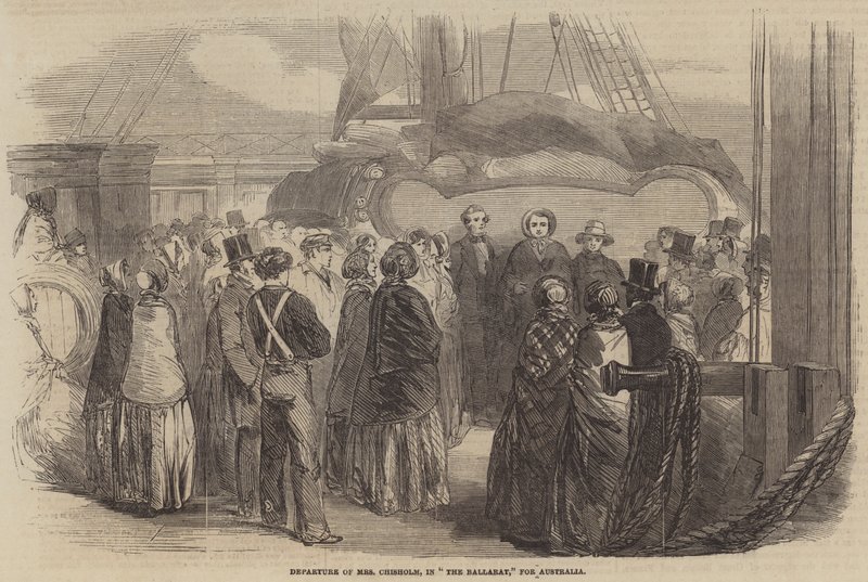 Partenza della Signora Chisholm per l