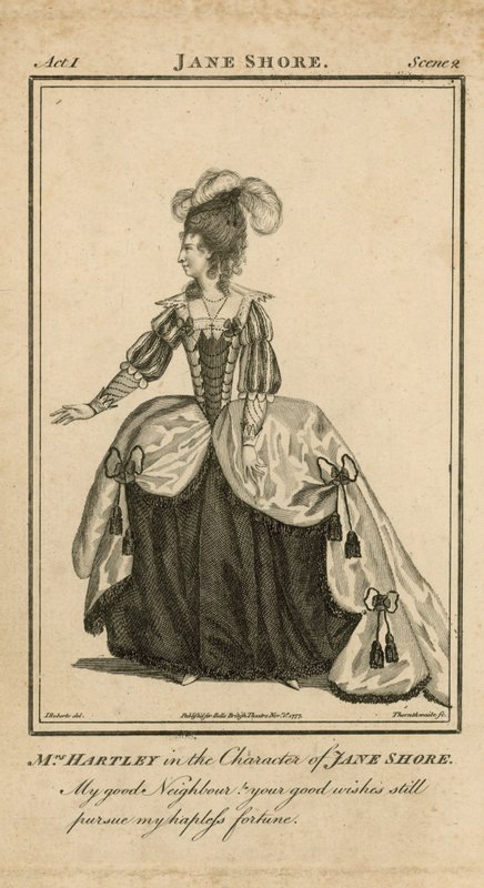 Mrs Hartley nel ruolo di Jane Shore da English School