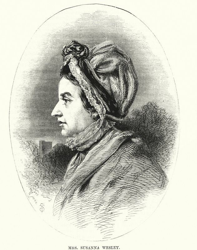 Signora Susanna Wesley (incisione) da English School