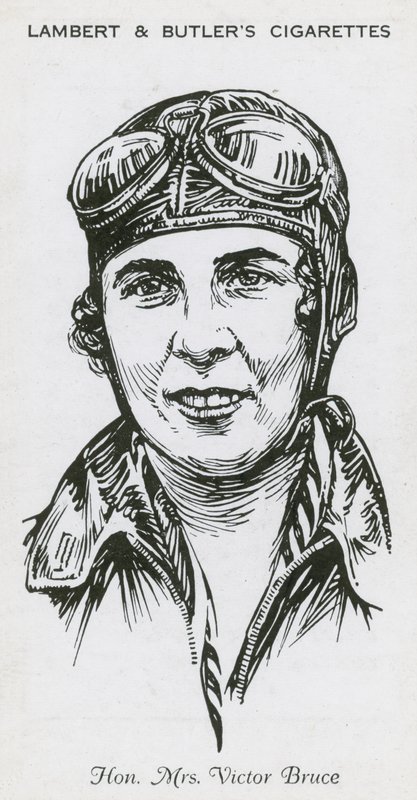 Mrs Victor Bruce, aviatrice inglese, pilota da corsa e pilota di motoscafi da English School