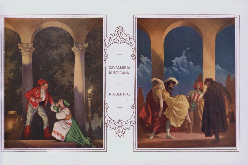 Murales nel ristorante Peter Robinson: Cavalleria Rusticana, Rigoletto da English School