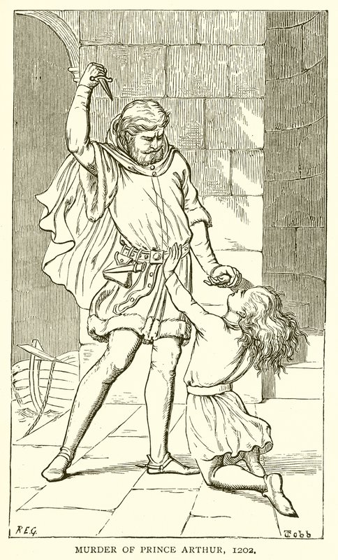 Assassinio del principe Arturo, 1202 da English School