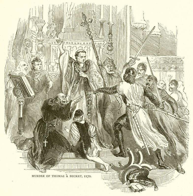 Omicidio di Thomas Becket, 1170 da English School