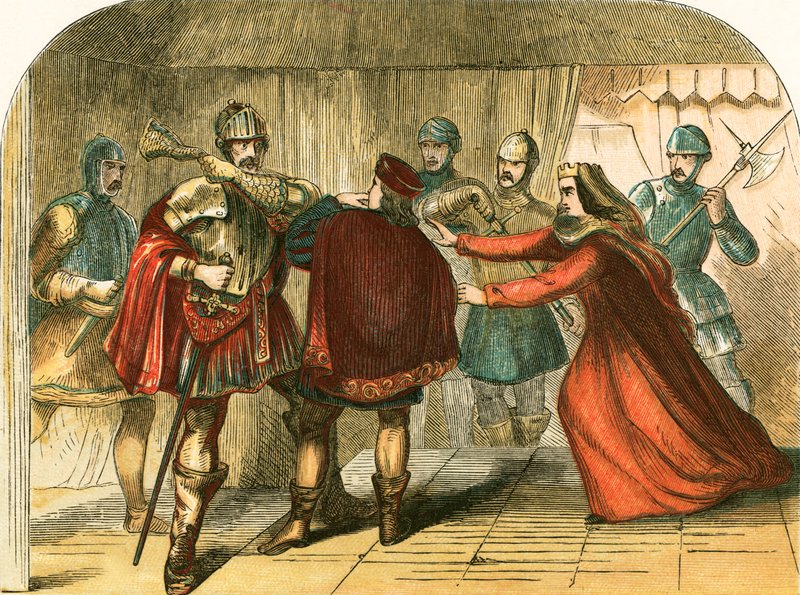 Omicidio del principe di Galles da parte di Edoardo IV e dei suoi fratelli da English School