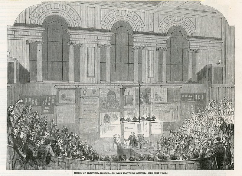 Museo di Geologia Pratica - lezione del Dr Lyon Playfair da English School