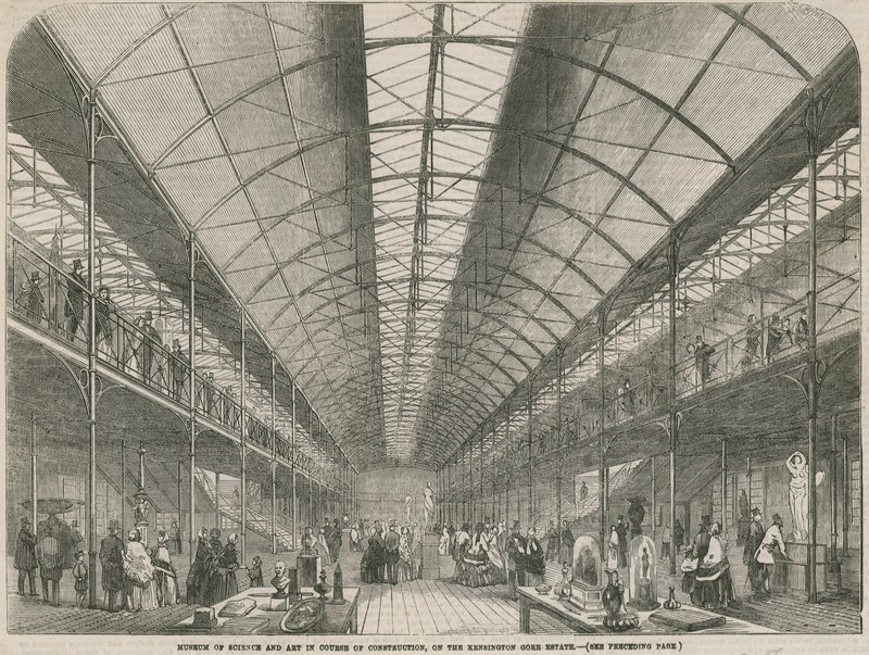 Museo di Scienza e Arte in costruzione, sulla tenuta di Kensington Gore da English School
