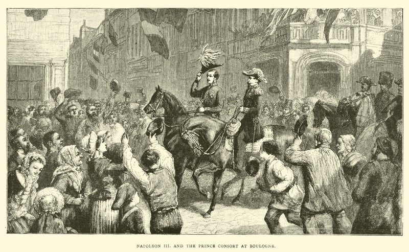 Napoleone III e il Principe Consorte a Boulogne da English School
