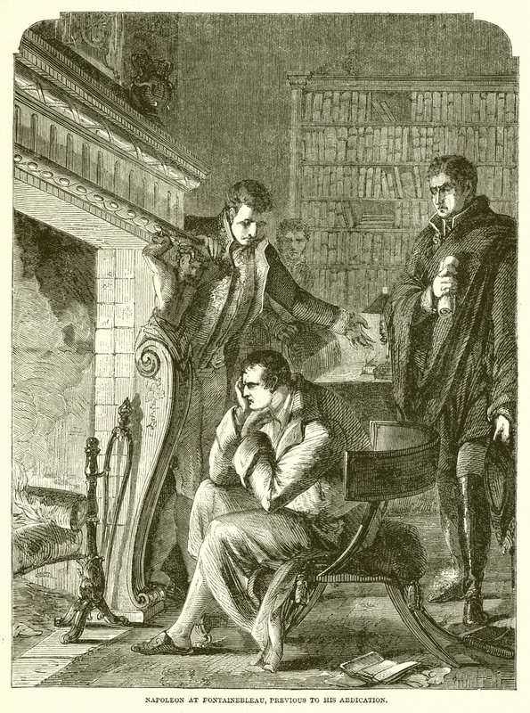 Napoleone a Fontainebleau, prima della sua Abdicazione da English School