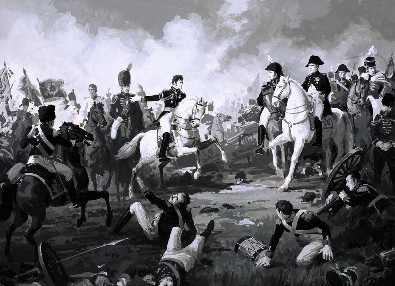 Napoleone trionfa alla Battaglia di Austerlitz da English School