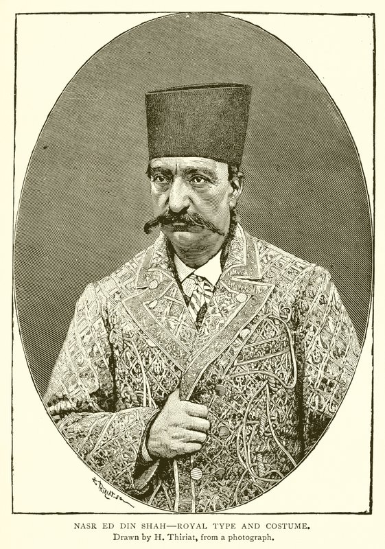 Nasr ed din Shah - Tipo e costume reale da English School