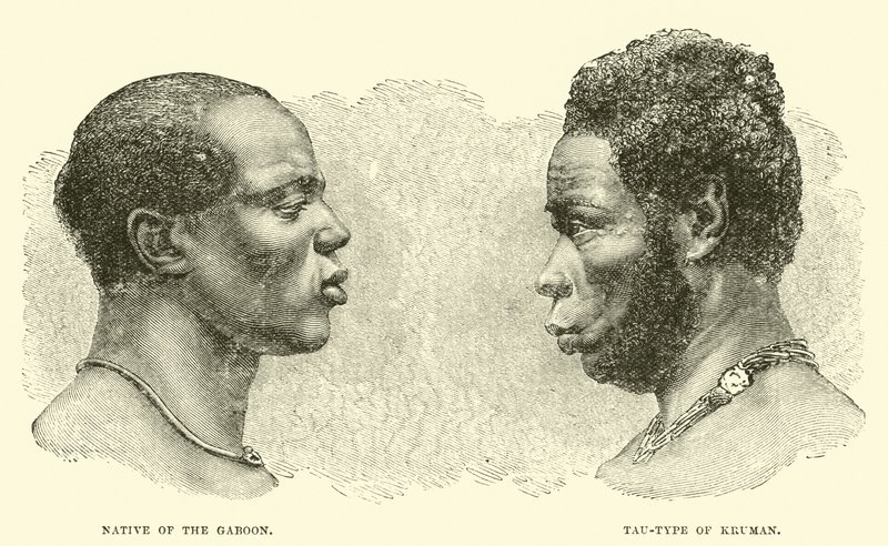 Nativo del Gabon; tipo Tau di Kruman da English School