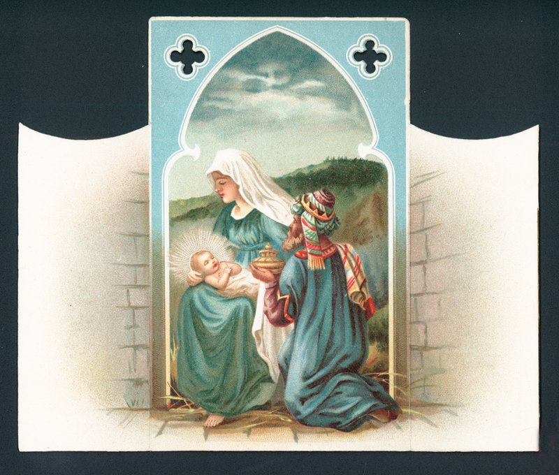 Scena della Natività, Cartolina di Natale da English School