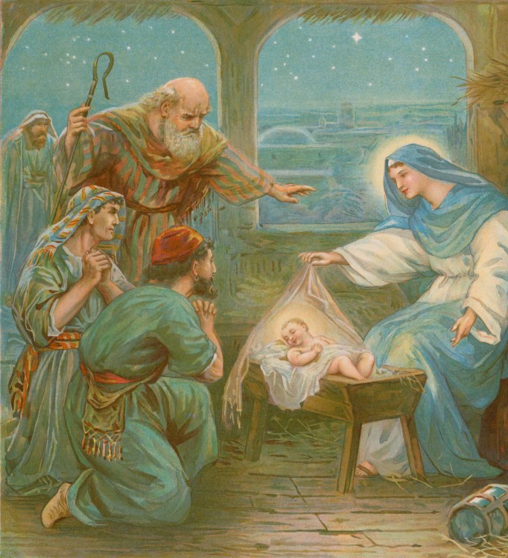 Scena della Natività da English School