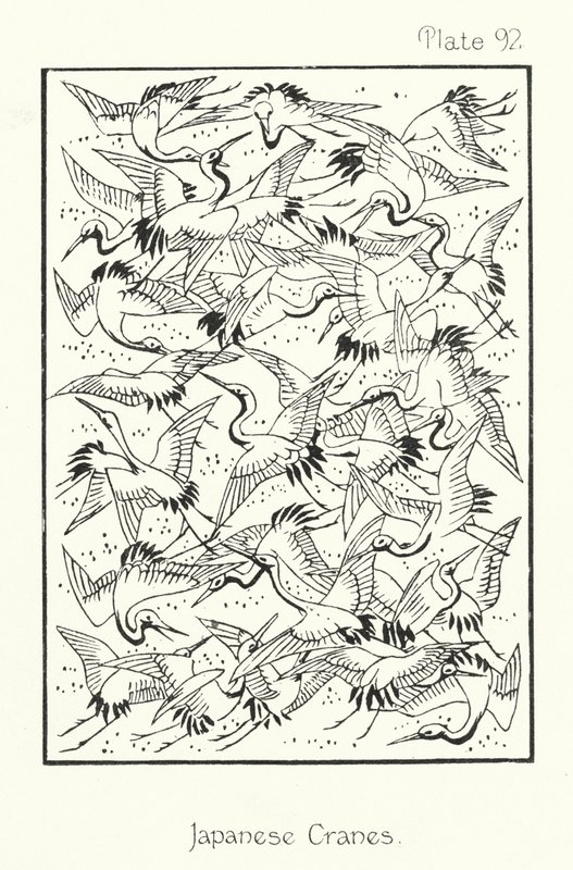 Natura in ornamento: Gru giapponesi da English School