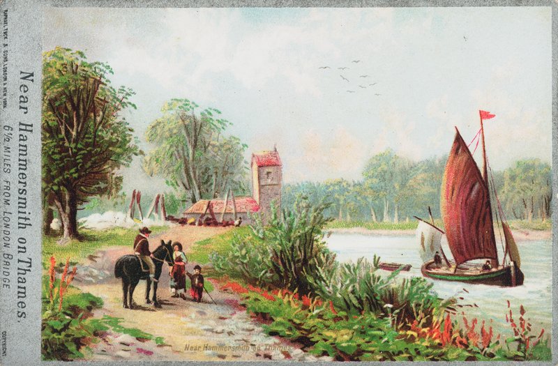 Vicino a Hammersmith sul fiume Tamigi da English School