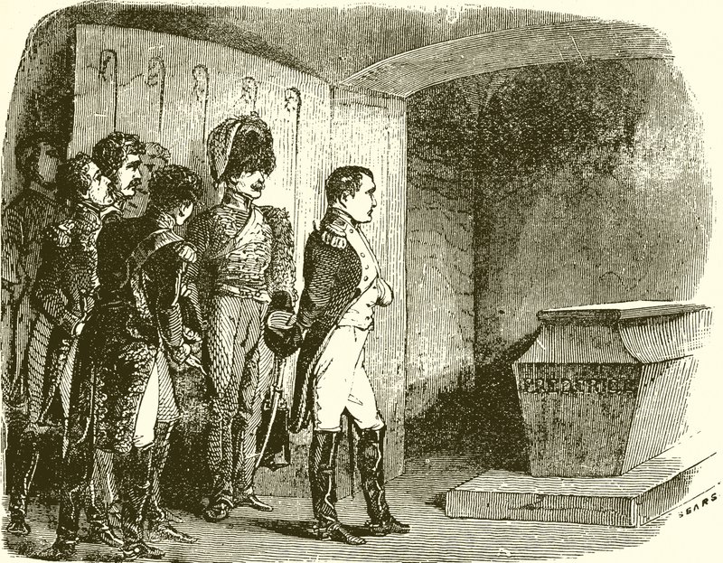 Napoleone alla tomba di Federico il Grande da English School