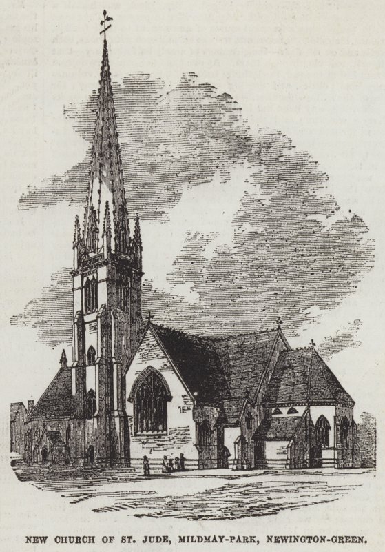 Nuova chiesa di San Giuda, Mildmay-Park, Newington-Green da English School